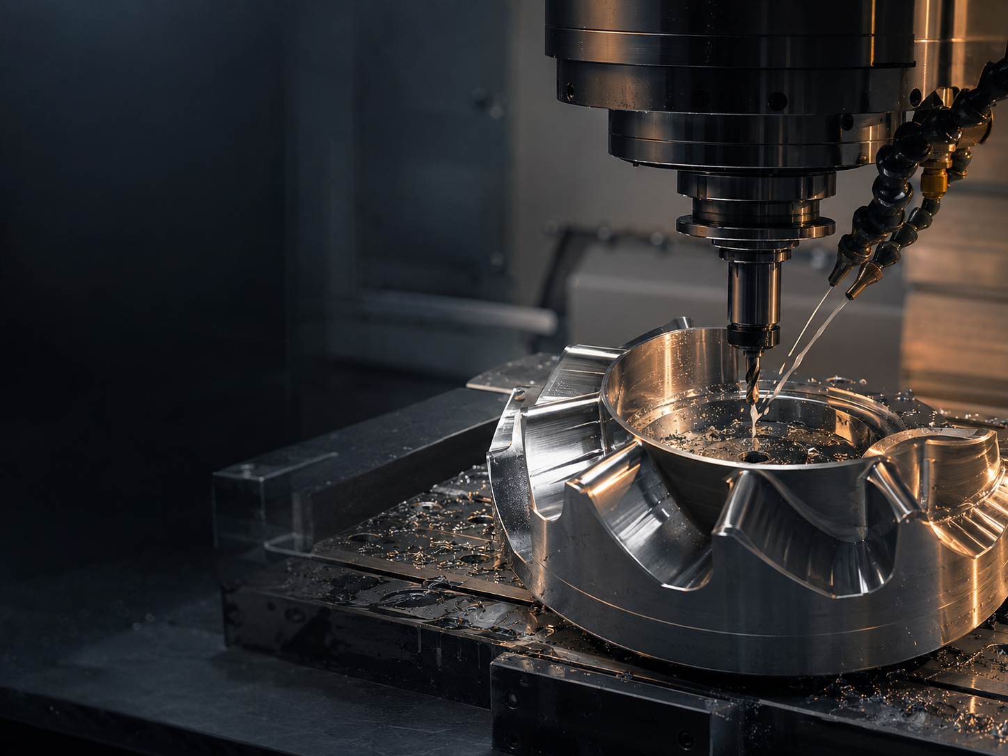 Precision manufacturing equipment in a modern Brazilian industrial facility